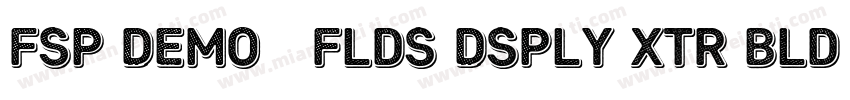 FSP DEMO   Flds Dsply xtr Bld Regul字体转换